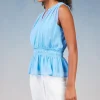Keyhole Organza Top