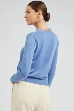 Lace Detail Sweater Top
