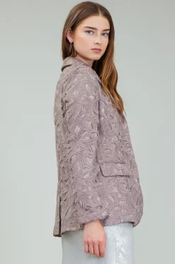 Lace Single Breasted Blazer