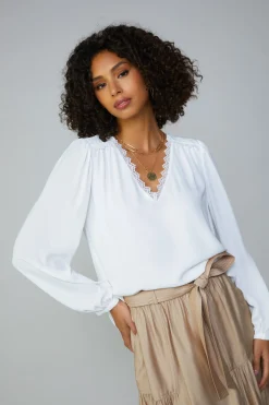 Lace Trim Blouse