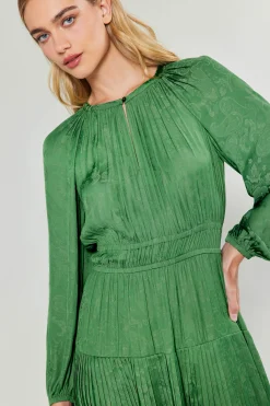 Laraline Paisley Jacquard Midi Dress