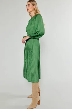 Laraline Paisley Jacquard Midi Dress