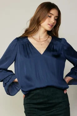 Layered Cuff Blouse