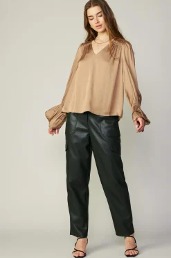 Layered Cuff Blouse