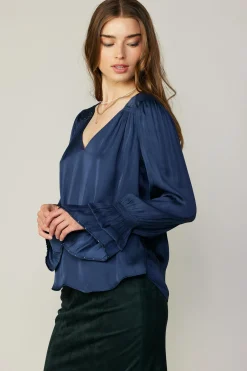 Layered Cuff Blouse