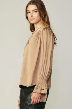 Layered Cuff Blouse