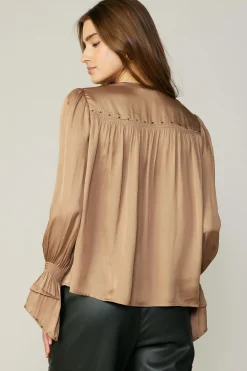 Layered Cuff Blouse