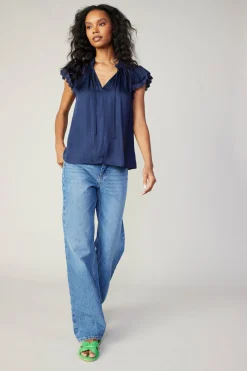 Layered Lace Sleeve Top