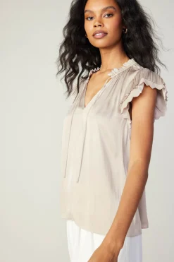 Layered Lace Sleeve Top