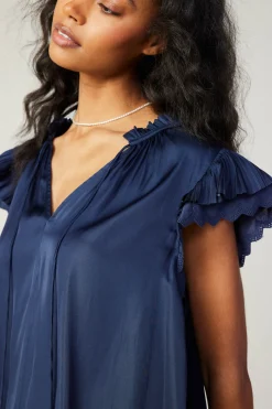 Layered Lace Sleeve Top