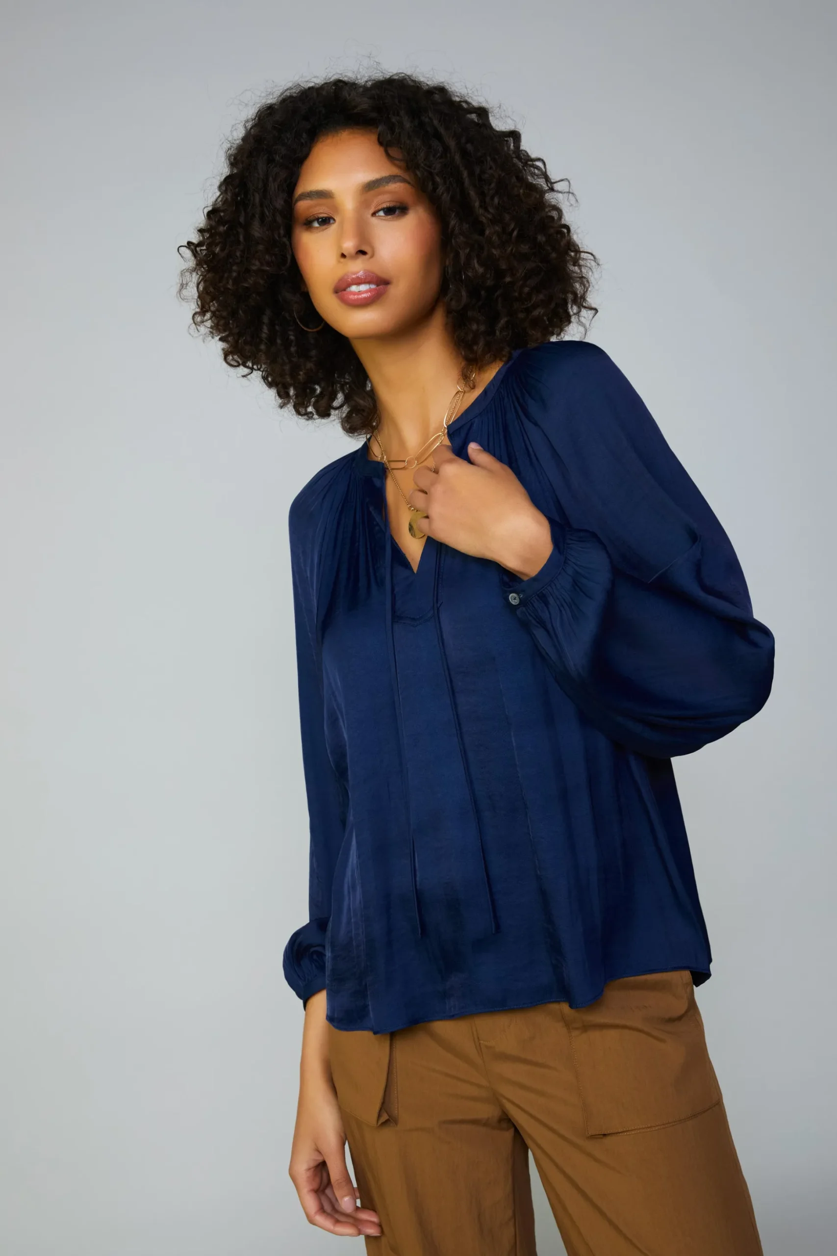 Long sleeve blouse womens