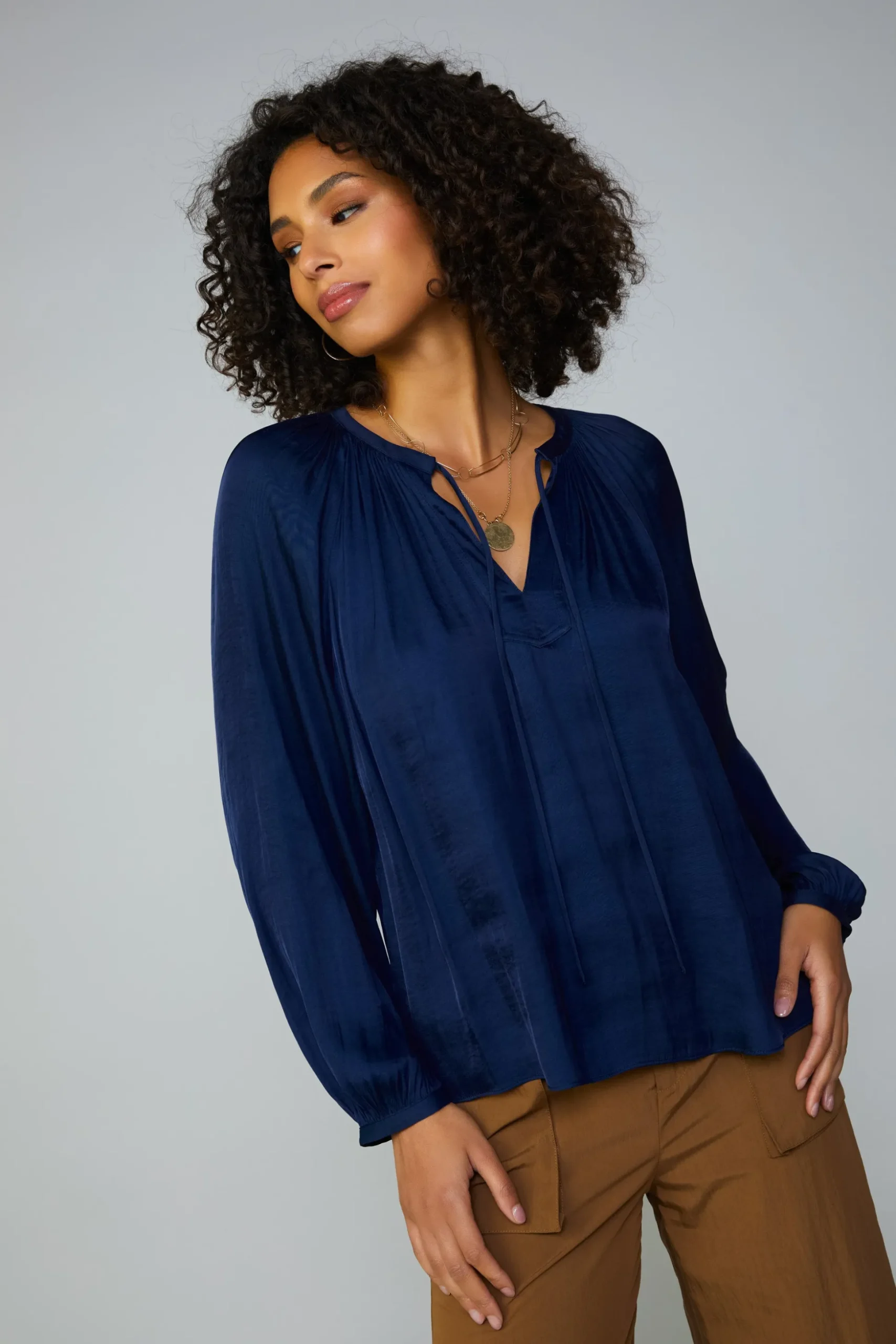 Long sleeve blouse womens