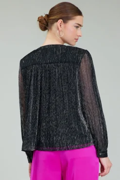 Lurex Buttonup Blouse