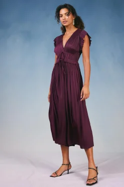 Mara Pleated Maxi Dress