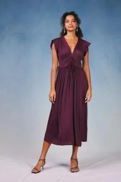 Mara Pleated Maxi Dress