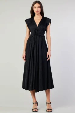 Mara Pleated Maxi Dress