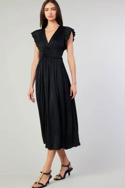 Mara Pleated Maxi Dress