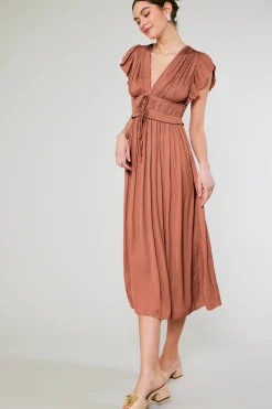 Mara Pleated Maxi Dress