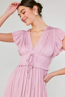 Mara Pleated Maxi Dress