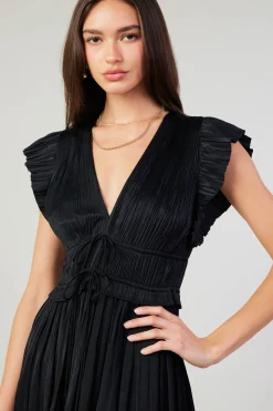 Mara Pleated Maxi Dress