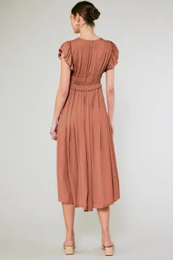 Mara Pleated Maxi Dress