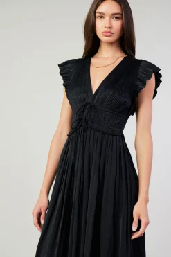 Mara Pleated Maxi Dress