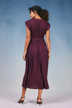 Mara Pleated Maxi Dress