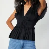 Mara Pleated Sleeveless Blouse
