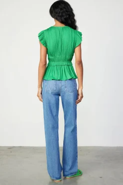 Mara Pleated Sleeveless Blouse