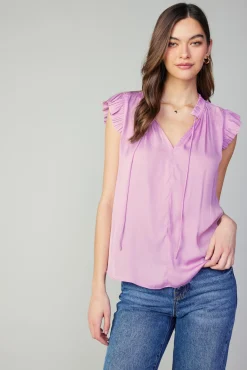 Margot Pleated Sleeve Blouse
