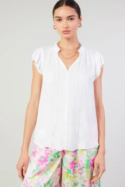 Margot Pleated Sleeve Blouse