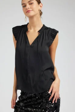 Margot Pleated Sleeve Blouse