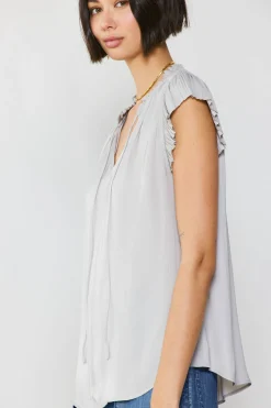 Margot Pleated Sleeve Blouse