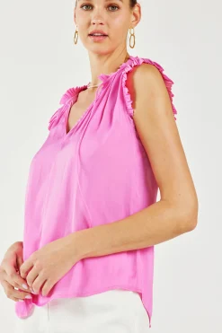 Margot Pleated Sleeve Blouse