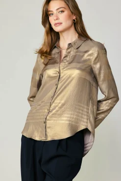 Metallic Buttonup Shirt