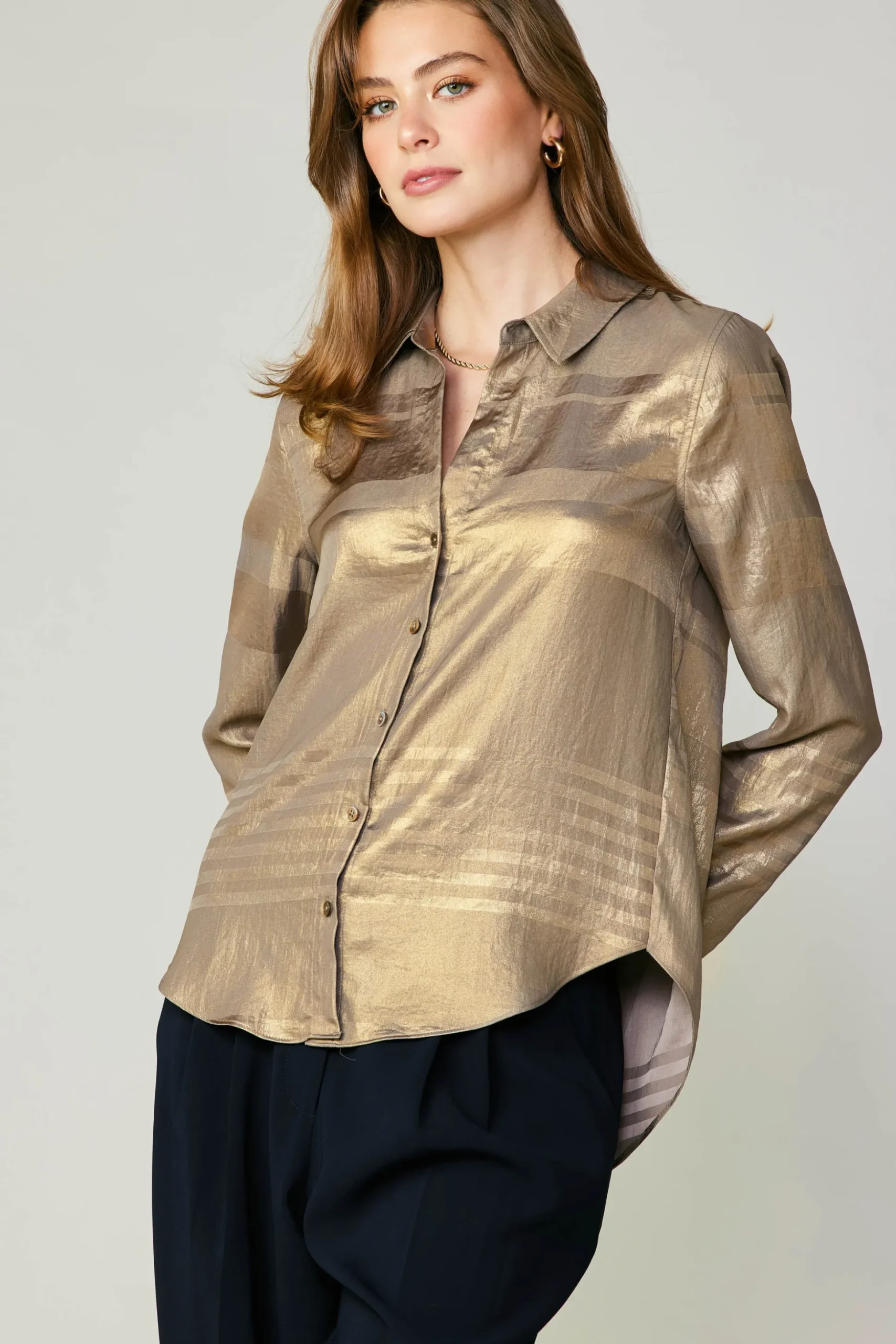 Metallic Buttonup Shirt