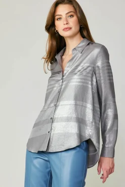 Metallic Buttonup Shirt