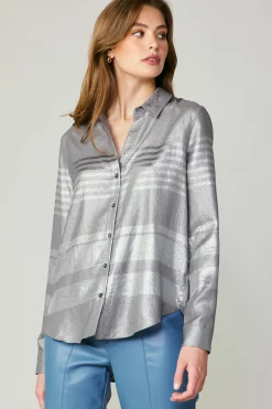 Metallic Buttonup Shirt