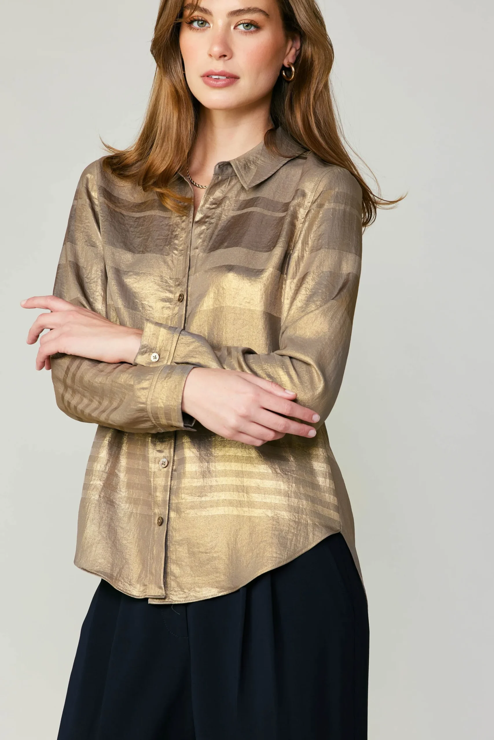 Metallic Buttonup Shirt
