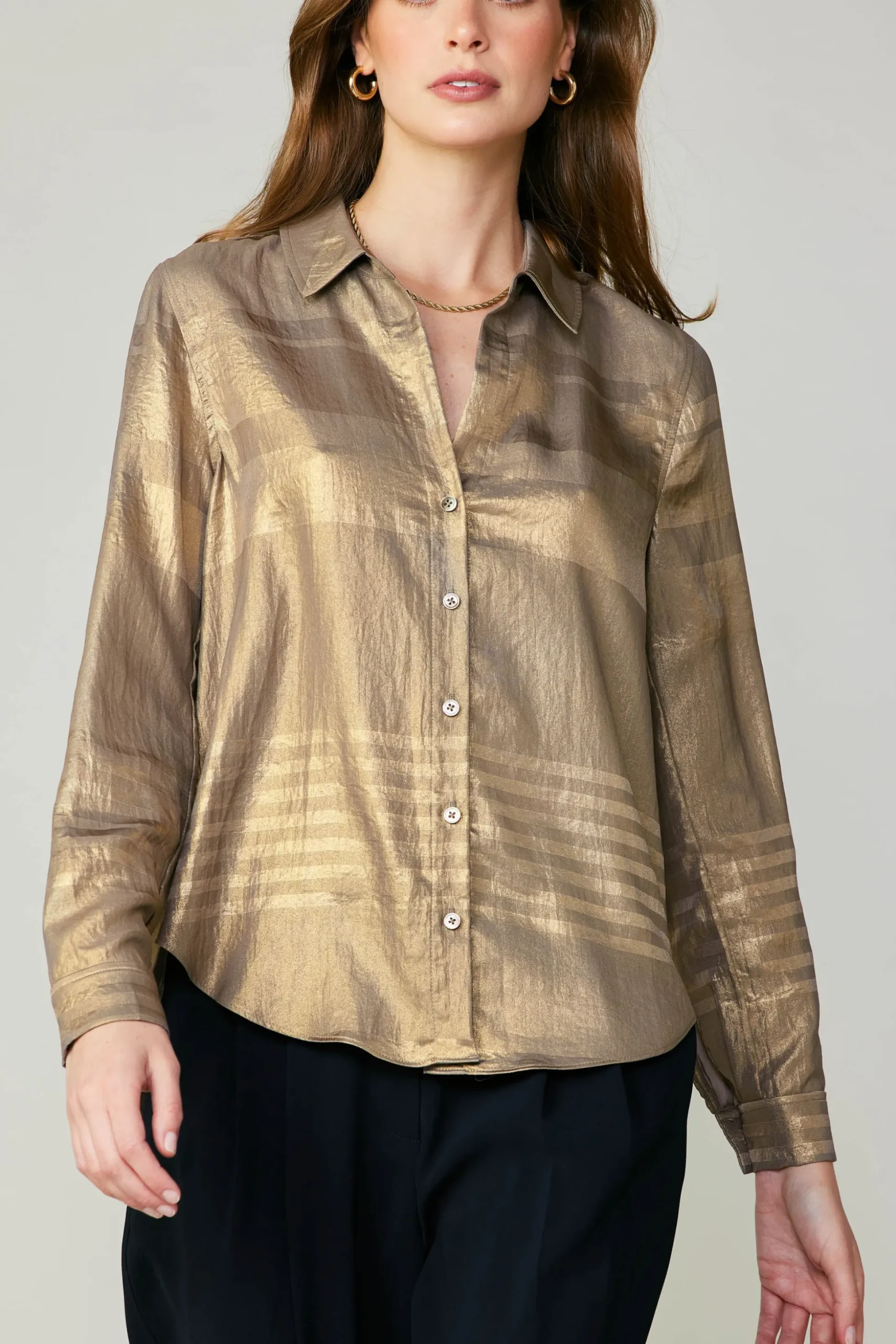 Metallic Buttonup Shirt