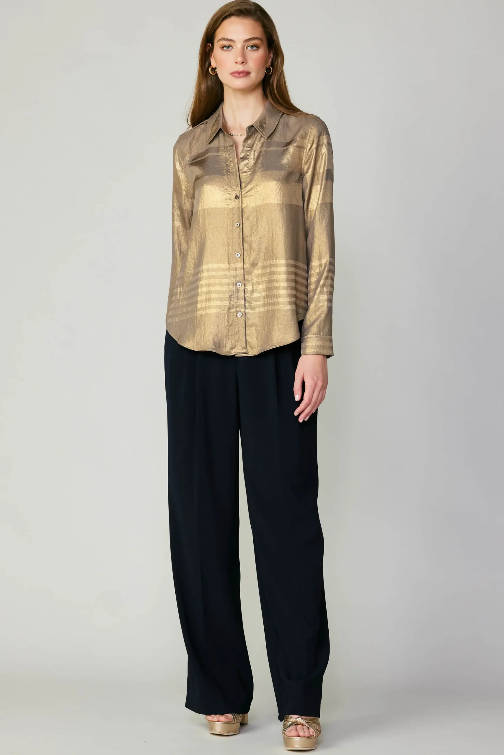 Metallic Buttonup Shirt