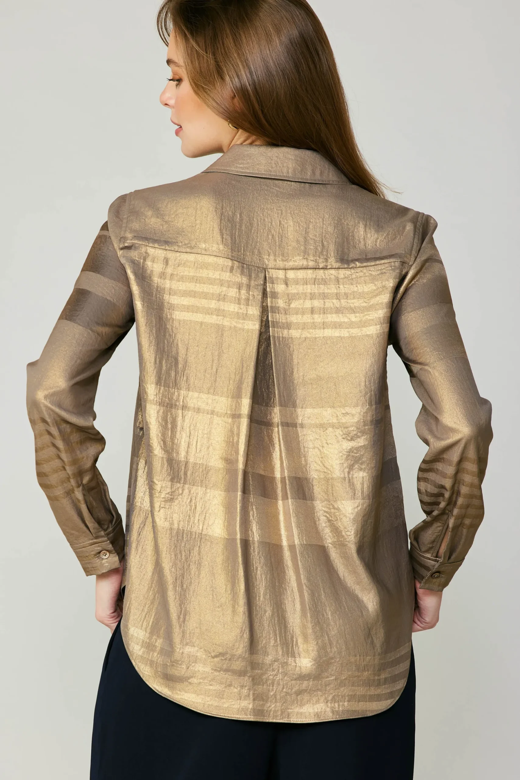 Metallic Buttonup Shirt