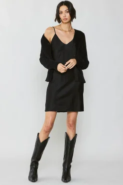 Metallic Contrast Cardigan