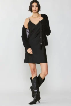 Metallic Contrast Cardigan