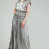 Metallic Maxi Dress