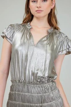 Metallic Maxi Dress