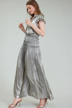 Metallic Maxi Dress