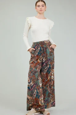 Mixed Print Pants
