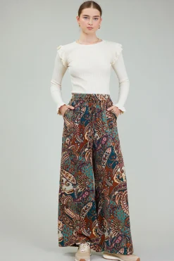 Mixed Print Pants