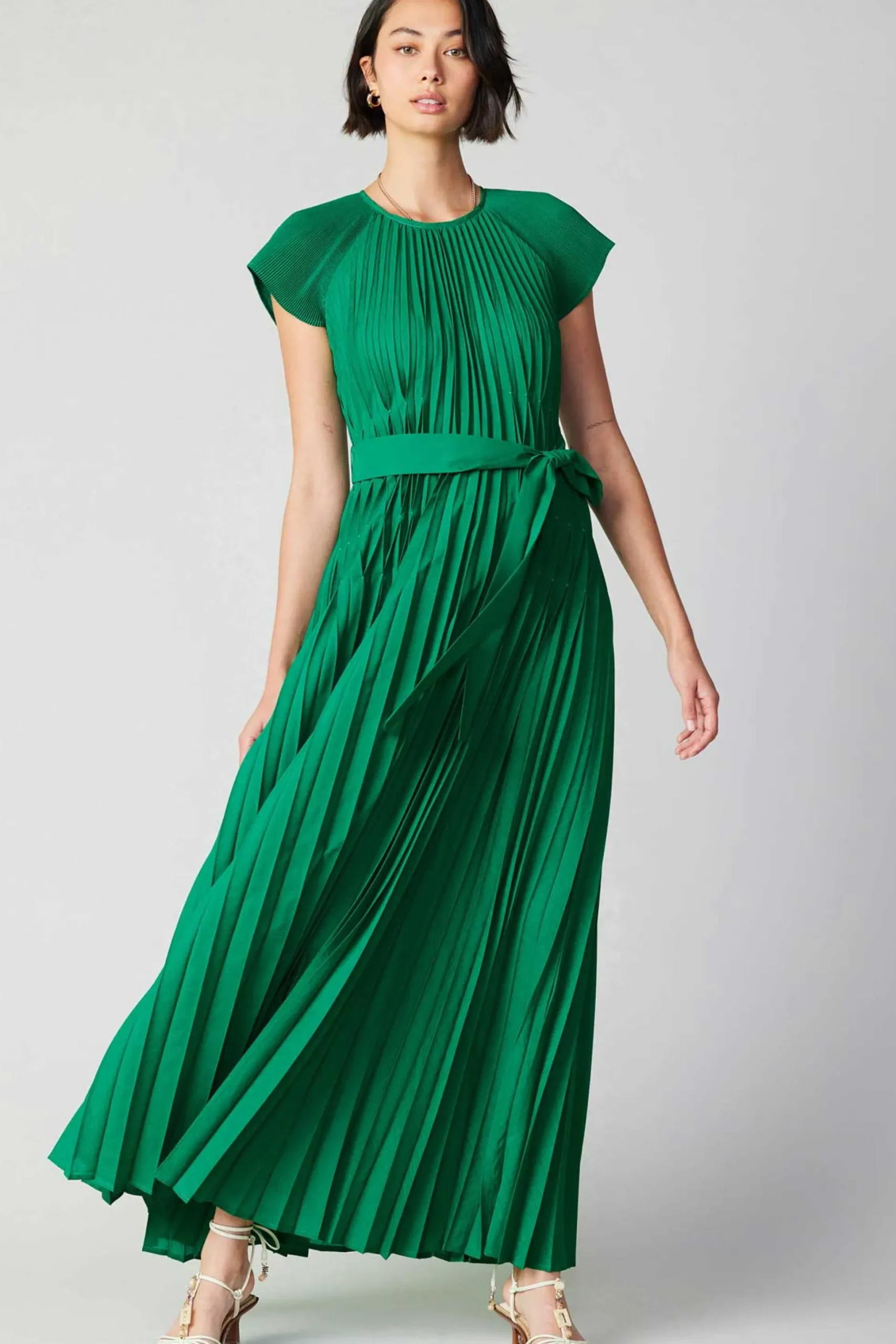 Mona Pleated Maxi Dress